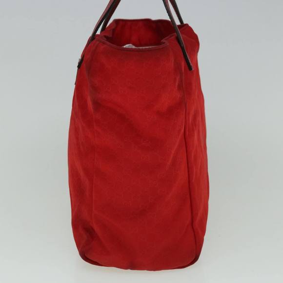 GUCCI Micro GG Canvas Hand Bag Nylon Red 284721 Auth 60139 - Picture 5 of 16
